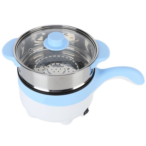 Electric Hot Pot with Steamer,Portable Electric Pot with Upgrade Nonstick Coating Multifunction Electric Skillet