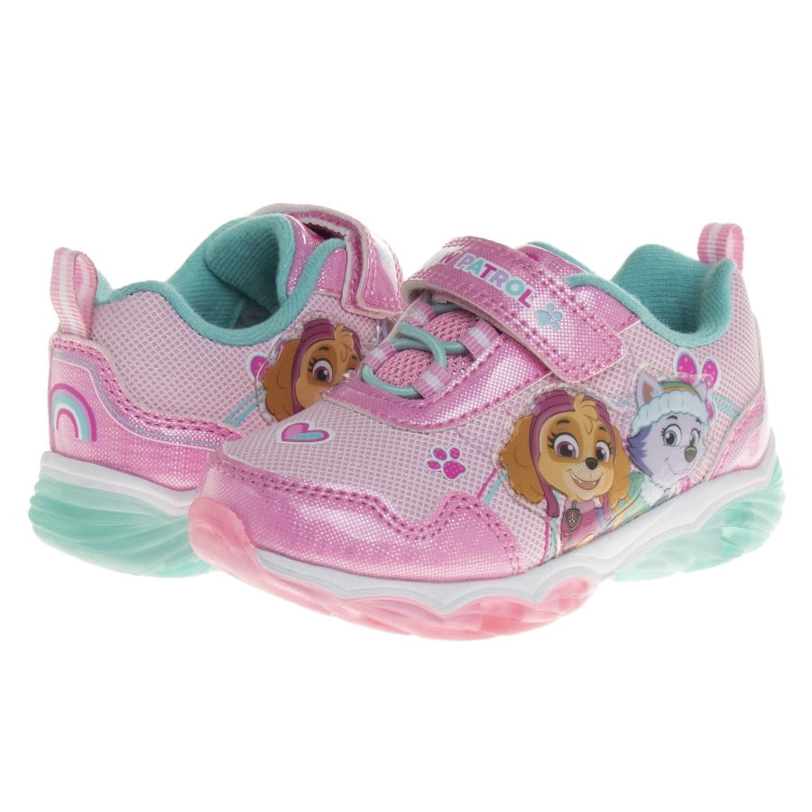 Nickelodeon Paw Patrol Toddler Girls Light Up Sneakers, Pink, Size: 7.