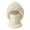 Beige, variant on Womens Knitted Hat with Pompom Winter Windproof Face Hooded Scarf Hats Soft Warmth Furry Beenie Gift for Ladies Beige M