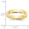 thumbnail image 3 of 10k Yellow Gold 4mm Lightweight Comfort Fit Wedding Band Size 9.5 1CFL040, 3 of 5