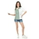 thumbnail image 5 of Camisa bicolor de lino corta Roman Fashion /Juvenil, 2431 (Blanco - pistache) blanco M, 5 of 5