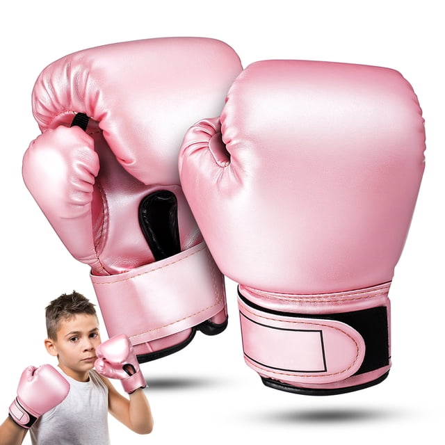 1 par de guantes de boxeo para niños pequeños, guantes tailandeses cómodos para sparring, guantes de kickboxing para entrenamiento