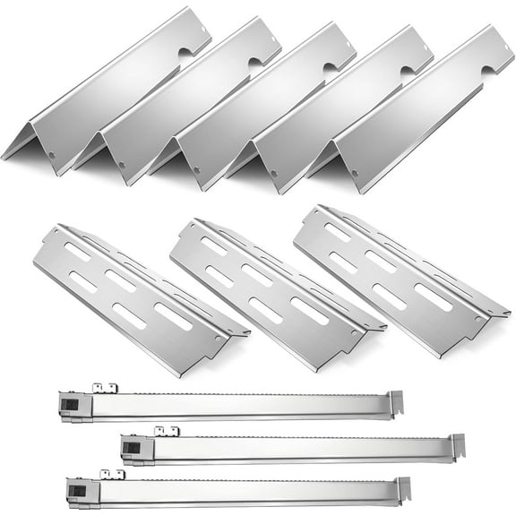 Grill Replacement Parts for Weber Genesis 2 E310 E315 E330 S335 LX 340 Stainless Steel 66032 Flavorizer Bars 66040 Heat Deflector 3 Burner Tubes for Weber Genesis Ii 300 Series GS4 66795 67490