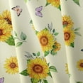 thumbnail image 5 of Oval Sunflower Tablecloth, Rustic Spring Summer Floral Table Cloth, Farmhouse Waterproof Durable Polyester Wrinkle-Free Table Cover for Indoor Outdoor, Holiday Kitchen Dining and Parties, 5 of 6