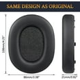 thumbnail image 4 of SOULWIT Replacement Earpads for Sony Inzone H7(WH-G700)/H9(WH-G900N) Wireless Gaming Headset, Ear Pads Cushions with Softer Protein Leather, Noise Isolation Foam - H7 PL Black, 4 of 4