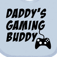 thumbnail image 4 of Inktastic Daddy's Gaming Buddy with Controller Boys or Girls Baby Bib, 4 of 4