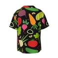 thumbnail image 2 of Sigee Cartoon Vegetables Print Men's Shirts Casual Button Down Short Sleeve Summer Beach Shirt Hawaiian Vacation Shirts Tee Shirt-XX-Large, 2 of 7