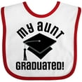 thumbnail image 3 of Inktastic My Aunt Graduated Niece Nephew Boys or Girls Baby Bib, 3 of 4