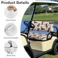thumbnail image 6 of Yuyamidu Dachshund Golf Cart Seat Covers Full Set of 2 Dog Paw Golf Cart Bench Seat Cover Back Rest Cover Protector Fits Most Club Cars Golf Carts, 6 of 7