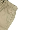 thumbnail image 4 of Bienzoe Boy's Cotton Twill Elastic Waist Shorts KHK Size 10 Khaki, 4 of 7