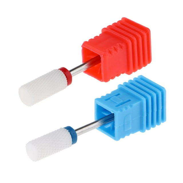 2x Taladro de uñas Baoblaze de acrílico cerámica Broca eléctrica para uñas