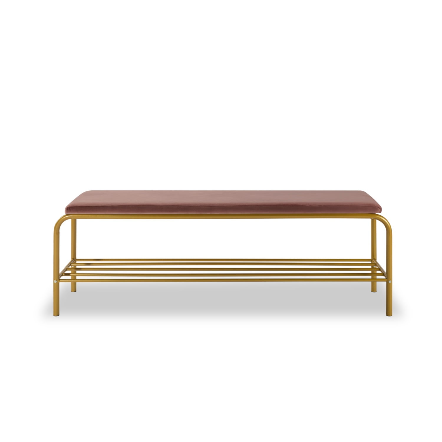 Kadyn Single layer Shoe Storage Bench, Large Shoe Rack Bench for Your Entrance, Corridor, Bedroom, Coat Rack Shoe Bench with 1 Shelf, Pink
