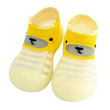 

Wesracia Toddler Shoes Infant Boys Girls Animal Prints Cartoon Socks Shoes Toddler Breathable Mesh The Floor Socks Non Slip Prewalker Shoes