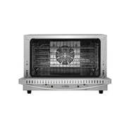 23 in. Countertop Convection Oven for Half-Size Pans with 4 Racks 1600W of Power in Stainless-Steel (KM-CTCO-15)