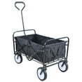 thumbnail image 4 of Collapsible Folding Wagon Outdoor Utility Beach Cart Portable Wagon with 360 Degree Swivel Wheels for Camping, Garden, Shopping, Groceries, 4 of 9