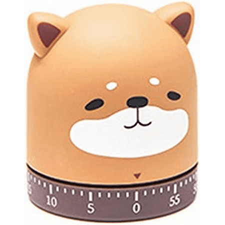 

Mechanical Kitchen Timer 60 Minute Clockwork Dial Rotation Countdown Reminder Time Management Of No Battery Ring Cooking Spring Gift (Brown)