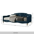 thumbnail image 2 of Castle Place Upholstered Button Tufted Twin Daybed, Blue, 2 of 5