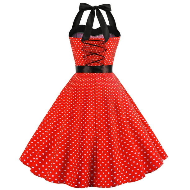 Womens Vintage Cocktail Dress 1950s Rockabilly Tea Dresses Bowknot Polka Dot A Line Evening Party Dress - Walmart Business Supplies Womens Vintage Cocktail Dress 1950s Rockabilly Tea Dresses Bowknot Polka Dot A Line Evening Party Dress - Walmart Business Supplies