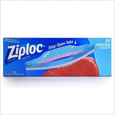 Ziploc Freezer Bags, Gallon, 28 Count