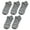 Gray, variant on Tnobhg 5 Pairs Simple Unisex Ankle Socks Women Men Low Cut Short Socks Anti-slid Athletic Running Casual Invisible Liner Socks