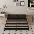 thumbnail image 4 of Bedofmine 3 inch Low California King Bed Frames, Heavy Duty Metal Platform with Rounded Corner Legs, No Box Spring Needed, Easy Assembly, Noise Free, Black, 4 of 7