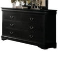 thumbnail image 2 of ACME Commode 6 Tiroirs Louis Philippine en Noir, 2 of 6