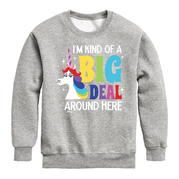 Inside Out - Big Deal - Toddler And Youth Crewneck Fleece Sweatshirt