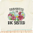 thumbnail image 4 of Inktastic Promoted to Big Sister with Flowers Girls Toddler Dress, 4 of 5