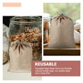 thumbnail image 3 of 6pcs Fruits Vegetable Storage Burlap Bags Burlap Drawstring Sacks Strong Potato Sacks, 3 of 6