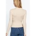 thumbnail image 4 of Notched Collar Zippered Sweater, 4 of 5