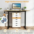 thumbnail image 6 of Costway 48” x 24” Electric Standing Desk with LED Display 2 Memory Height Settings for Home Natural+Black, 6 of 9