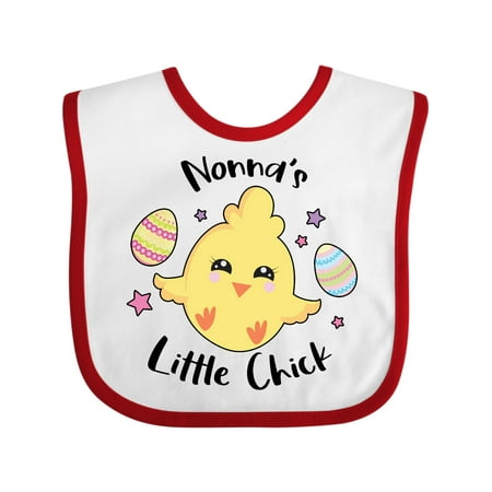 

Inktastic Happy Easter Nonna s Little Chick Gift Baby Girl Bib
