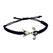 Golf Charm Bracelet, Golf Jewelry, Adjustable Rope Golf Charm Bracelet for Golfers