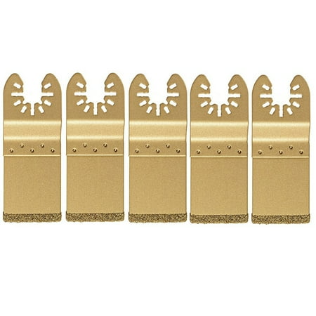 

5Pcs/Set Universal Oscillating Diamond Saw Blade Quick for Release Fast Fit Multi Tool Blade Cutting Dics