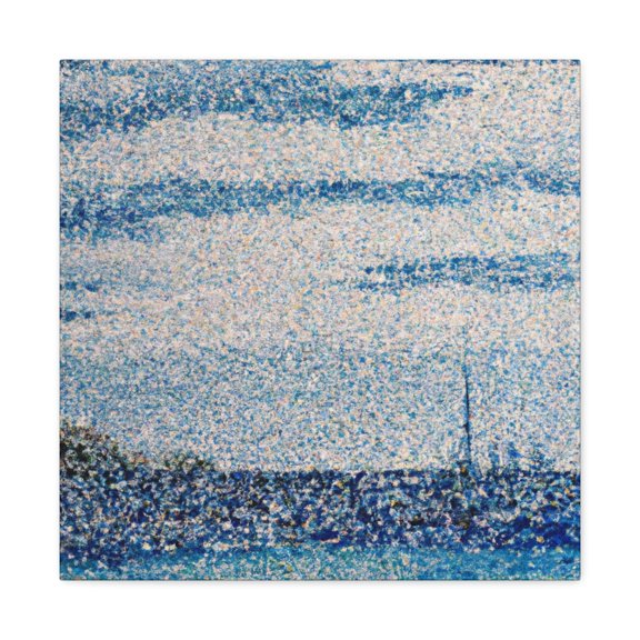 Oceanic Dotted Waves - Canvas