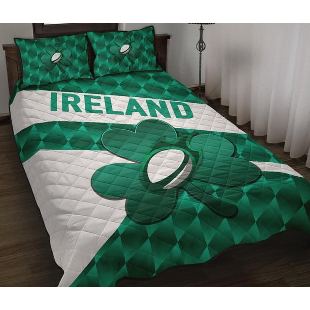 Irlanda Rugby Juego de Cama Edredón Estilo Deportivo