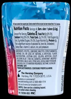 ICE BREAKERS FLAVOR SHIFTERS WILD BERRY/COOLMINT FLAVORS SUGAR-FREE GUM  BOTTLE PACK BOX