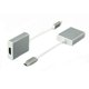 thumbnail image 3 of M9K USB-C USB 3.1 Type C to HDMI 1080p HDTV Adapter Cable for 2015 A6q New 12 Inch Macbook - Silver, 3 of 4