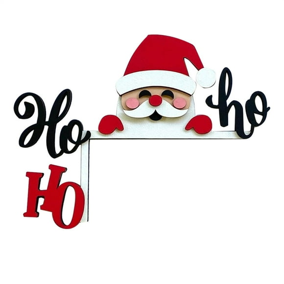 Wooden Santa Christmas Decoration Wooden Snowman Corner Decor | Door Window Snowman Holiday Decor For Dining Room Hotel Restaurant Cafe