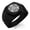 Black, variant on Stainless Steel Celtic Triquetra Heart Knot Engraved Hexagon Crest Flat Top Biker Style Polished Ring