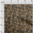 thumbnail image 2 of oneOone Rayon Brown Fabric Asian Floral Craft Projects Decor Fabric Printed By The Yard 56 Inch Wide, 2 of 4