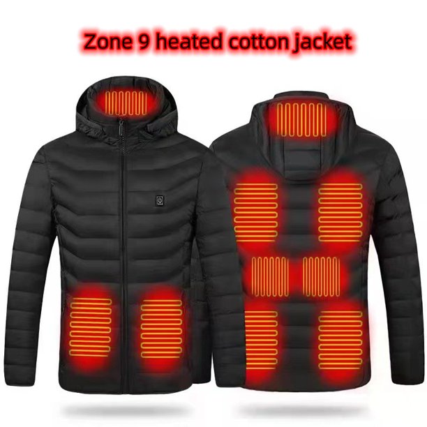IMMEKEY Heated Jacket Winter Outdoor Soft Shell Electric Heated Coat
