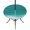 Turquoise Green, variant on Round Outdoor Tablecloth with Umbrella Hole and Zipper, Ombre Waves Tablecloth with Elastic Waterproof, Abstract Art Gradient Brown Modern Patio Table Covers for 31" - 35" Picnic Pool Tables
