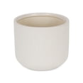 thumbnail image 3 of Maceta grande redonda de cerámica blanca Currula de Planter Cheung, 3 of 4