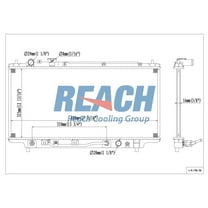 REACH 41-1704 Radiator for 98-95 Mazda Protege, Automotive Radiator Replacement Part