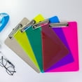 thumbnail image 7 of BAZIC Plastic Clipboard 12.7" x 9" Low Profile Clip, 4 Colors, 48-Pack, 7 of 7
