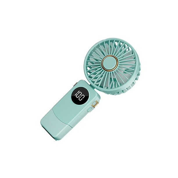 Ventilador recargable ABS Bewildely 1200M portátil de cuello 5 velocidades ajustable