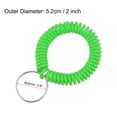 thumbnail image 2 of Unique Bargains Porte-Clés Spirale Extensible en Plastique, Vert 5 Pack, 2 of 5