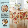 thumbnail image 2 of Newbridge Nicolette Mantel De Vinilo Floral Multicolor Para Interiores Y Exteriores Con Respaldo De Franela, Tapiz Tradicional, Mantel De Vinilo Con Respaldo De Franela De Fácil Limpieza, 60 X 102, Ob, 2 of 5