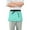 Calamine Blue, variant on Cute Bat with Wizard Hat Server Apron with 3 Pockets Waterproof Waitress Waist Short Apron for Man Woman 12 Inches